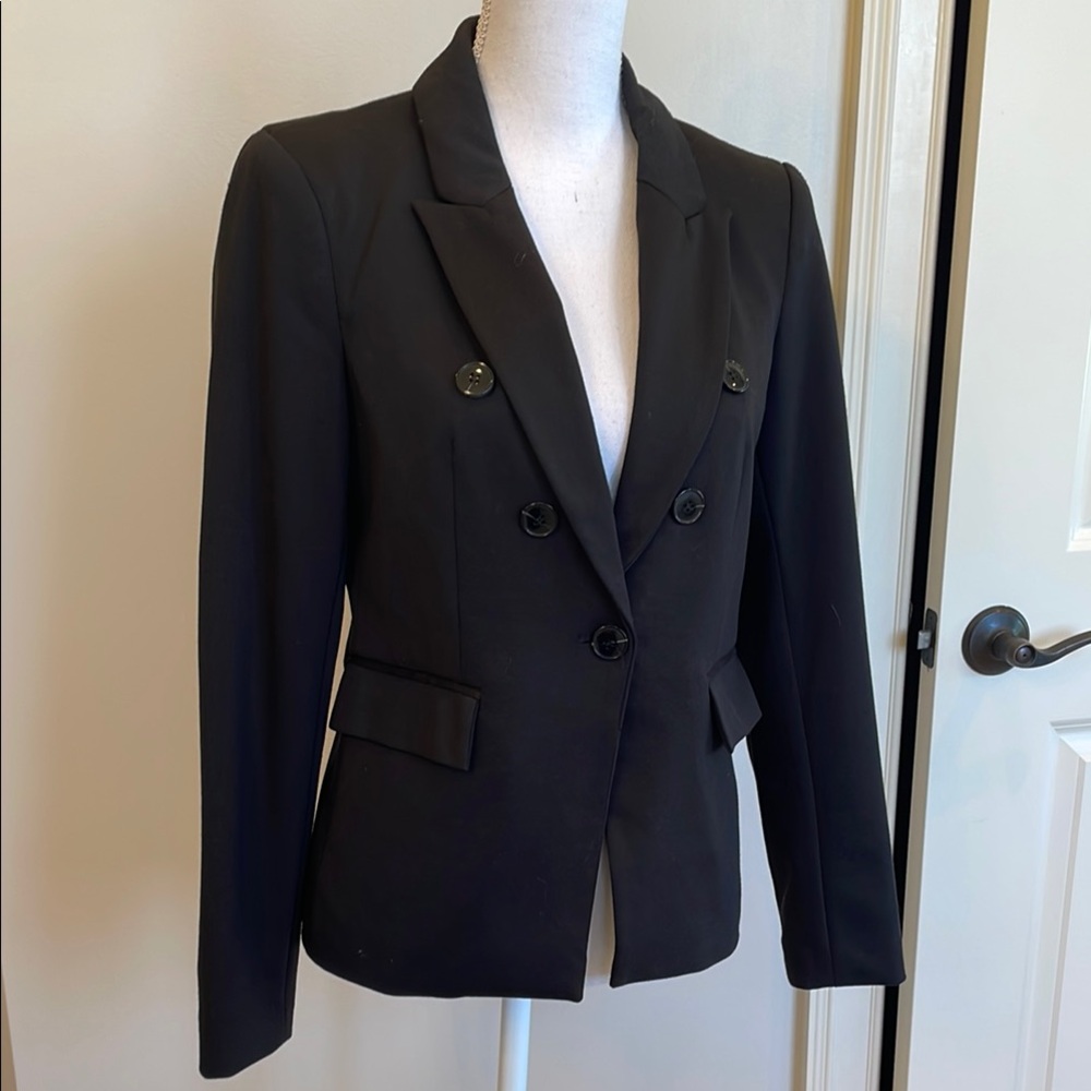 Jules & Leopold Black Double-Breasted Women's Classic Blazer